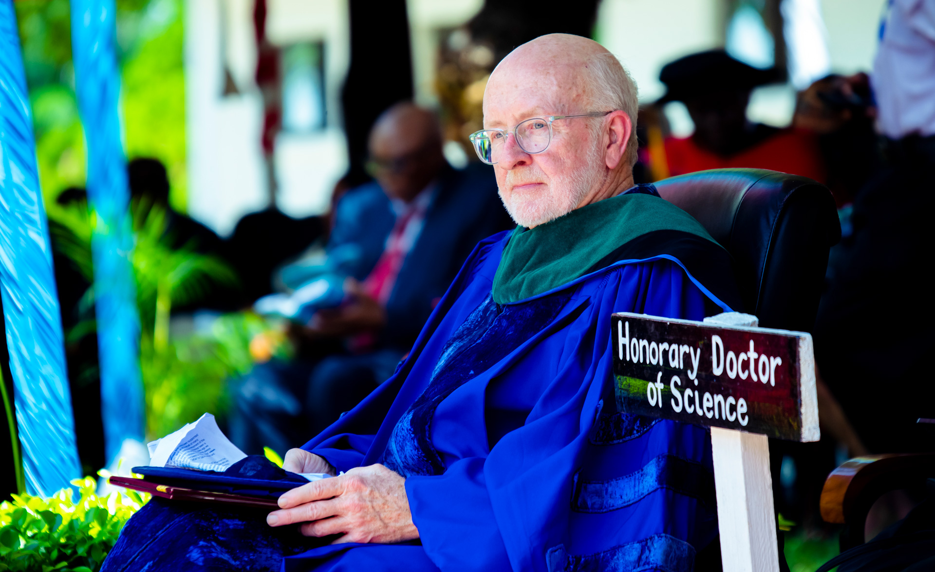 Ford von Reyn at the Muhimbili University of Health and Allied Sciences commencement